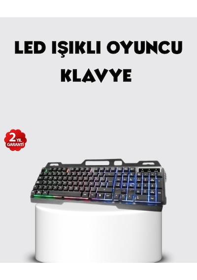 Rgb Aydınlatmalı Klavye Mouse Seti Usb Bağlantılı, Türkçe Q, Ayarlanabilir Dpı, Ergonomik Yapı Diğer