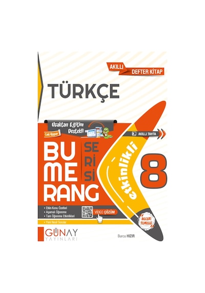 8. Sınıf Bumerang Etkinlikli Türkçe  -  Burcu Hızır  -  Günay Yayıncılık