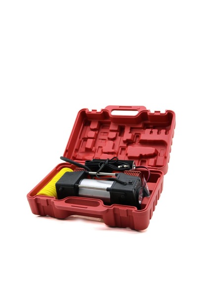 Profesyonel Hava Kompresörü 150 Psi 12v Çift Pistonlu Çantalı Özel Ekstra 4 Şişirme Aparatlı