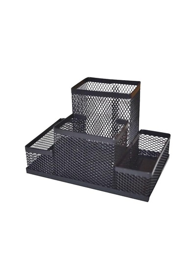Tr Jokey Kırtasiye 4 Bölmeli Metal Perforeli Organizer Siyah Genel