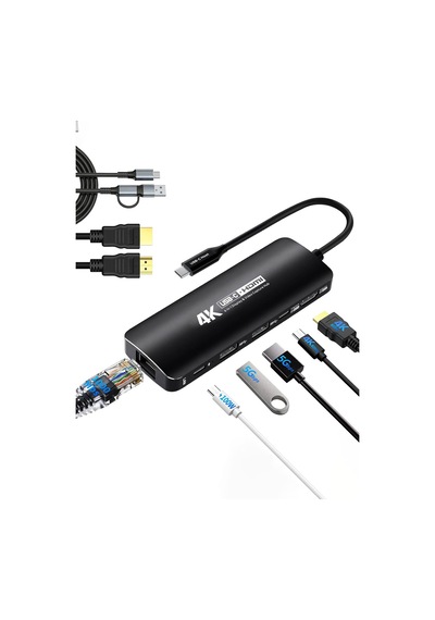 Usb-c Capture Dock, Switch 2 Ve Steam Deck İçin 4k 60 Hdmı Çıkışlı Video Yakalama İstasyonu, Pd 100w Şarj, Gigabit Ethernet, Usb 3.0 Hub, Obs Uyumlu