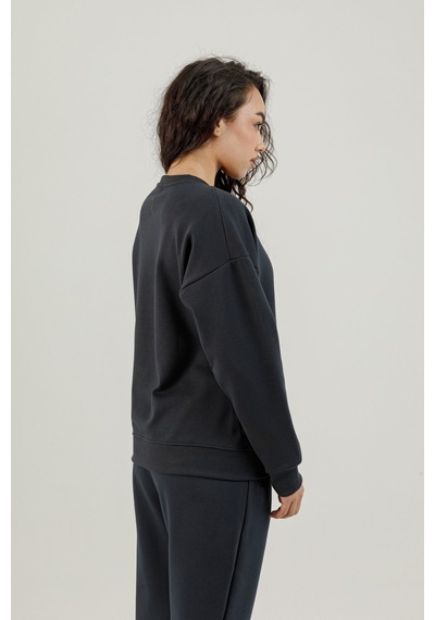 Airlife Clubby Ir Zone Sıfır Yaka Kadın Sweatshirt Lacivert