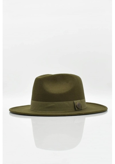 Külah Erkek Fedora Şapka-Haki-Haki-Standart