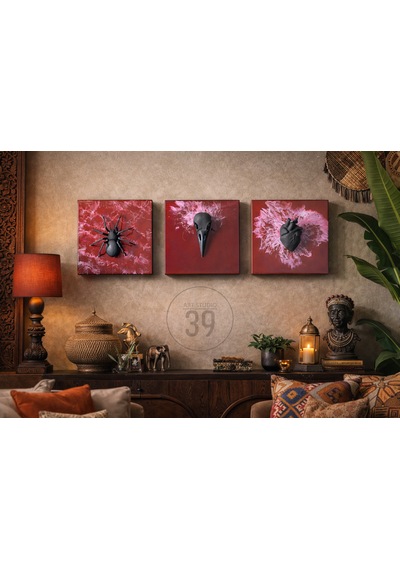 Anatomy Of Emotion 3 Lü Epoksi Duvar Tablo Seti, El Yapımı 3d Tasarım, 25x25 Cm Duvar Paneli, Gothic Modern Tasarım 3lü Set Anatomy Of Emotion 3 Lü Epoksi Duvar Tablo Seti, El Yapımı 3d Tasarım, 25x25 Cm Duvar Paneli, Gothic Modern Tasarım 3lü Set