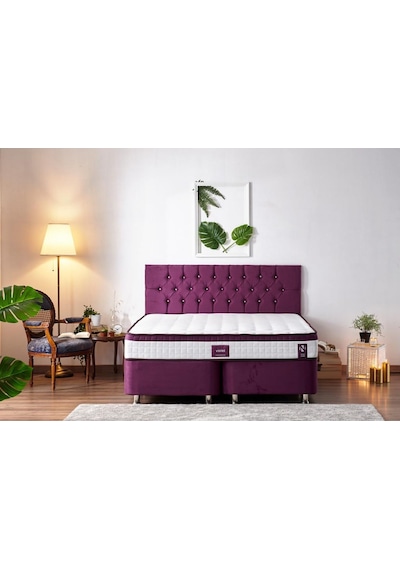 Nironyatak Niron Violet 180X200 Çift Kişilik Gizli Pedli Yatak Full Ortopedi