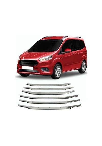 Ford Tourneo Courier 2014 Sonrası P.Çelik Ön Panjur 6 Prç.