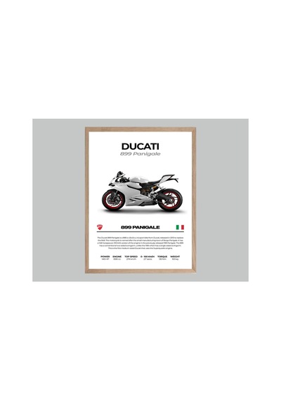 Ducati Doğal Ahşap Çerçeveli Tek Parça Dekoratif Tablo Çok Renkli - 819040265 Çok Renkli