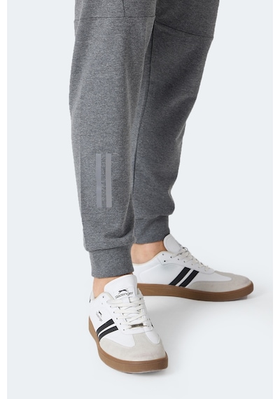 Slazenger Infernal 2 Li Set Erkek Eşofman Altı Siyah - Koyu Gri