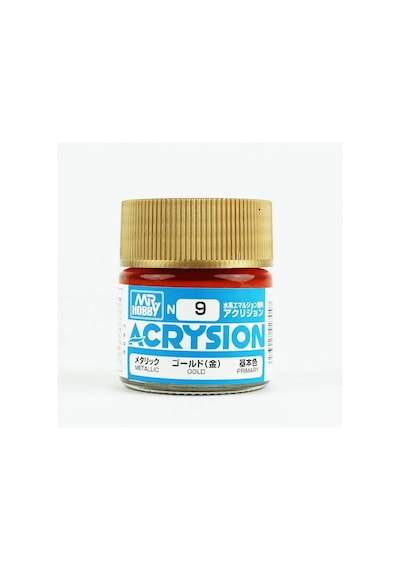 Mr.hobby N-009, 10 Ml. Gold Acrysion Maket Boyası Standart
