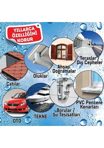 Leak Fix Su Geçirmez Sızdırmaz Sızıntı Önleyici Kauçuk Kaplama Izolasyon Beyaz Sprey 200 Ml