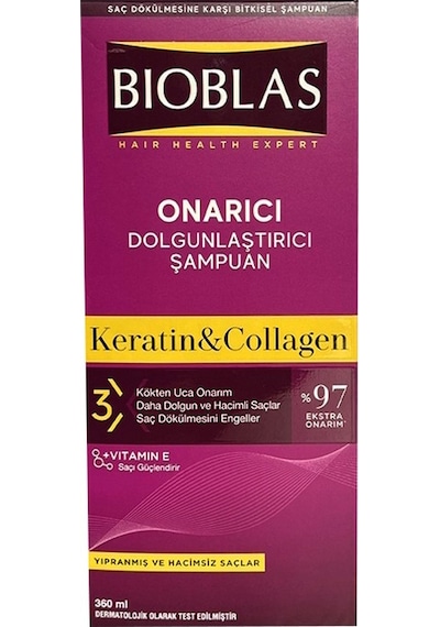 Bioblas Hair Health Onarıcı Collagen Yıpranmış Saçlar Şampuan 360 Ml