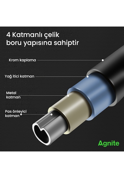Agnıte Ayarlanabilir Kapı Barfiks Demiri 80-130 Cm Ev Tipi Fitness Kırmızı
