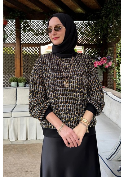 Rabia Şamlı Tüvit Sweat Sarı Normal