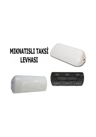 Taksi Levhası Işıklı Mıknatıslı Karayolları Uyumlu Yazısız Beyaz
