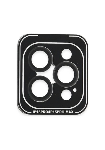 İphone 15 Pro Max Pvd Metal Kamera Lens - Siyah
