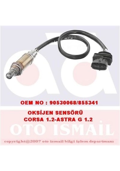BOSCH 258005007 OKSİJEN SENSÖRÜ ASTRA G CORSA B 1.2