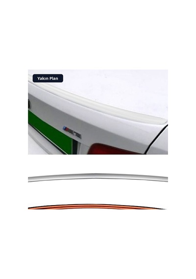 Trobus Oto Bagaj Spoiler Çıtası Parlak Koyu Gri 115 Cm