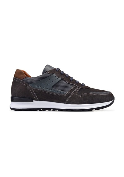 Gri Sneaker Erkek Ayakkabı -12687--süet Çok Renkli
