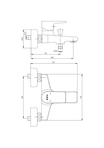 Eca 102102488 Dalia Banyo Bataryası Krom