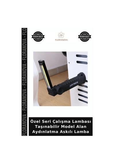 Özel Seri Çalışma Lambası Taşınabilir Model Alan Aydınlatma Askılı Lamba Çok Renkli