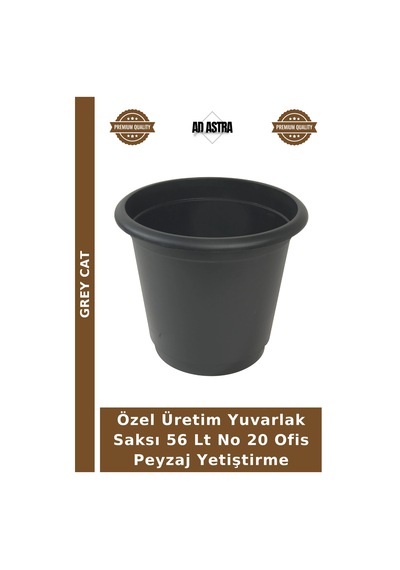 Özel Üretim Yuvarlak Saksı 56 Lt No 20 Ofis Peyzaj Yetiştirme