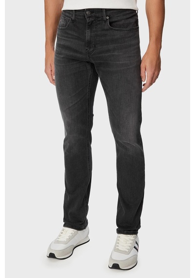 Tommy Jeans Pamuklu Slim Fit Normal Bel Jeans Erkek Kot Pantolon Dm0dm23449 1bz Siyah