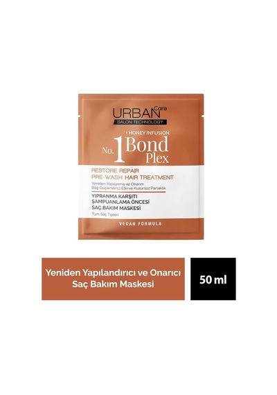 Lexroo No.1 Bond Plex Yıpranma Karşıtı Duş Öncesi Saç Bakım Maskesi 50 Ml- Vegan