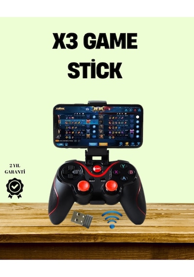 Ergonomik Tasarımlı Şarjlı Kablosuz Gamepad -