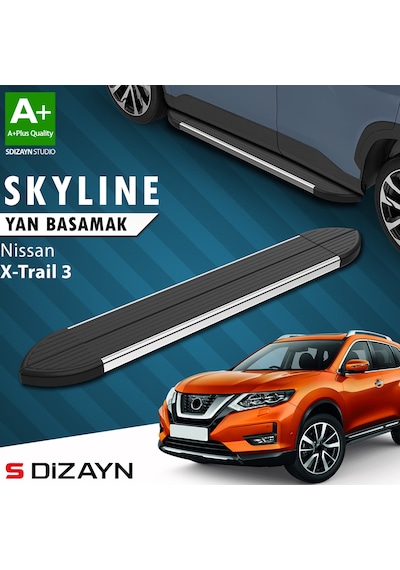 S-dizayn Nissan X-trail T32 Skyline Krom Yan Basamak 183 Cm 2014-2022 A+ Kalite