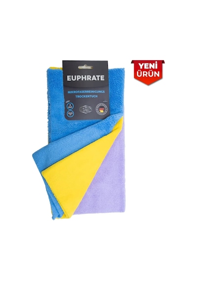 Tulpar Kimya Euphrate Mikrofiber Oto Kurulama Bezi Orkide 3'lü Set 32x32 Cm Mikrofaserreinigungs Trockentuch E07-3232-250