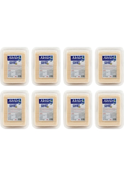 Aktürk Vanilyalı Gofret 475 Gr X 8 Adet