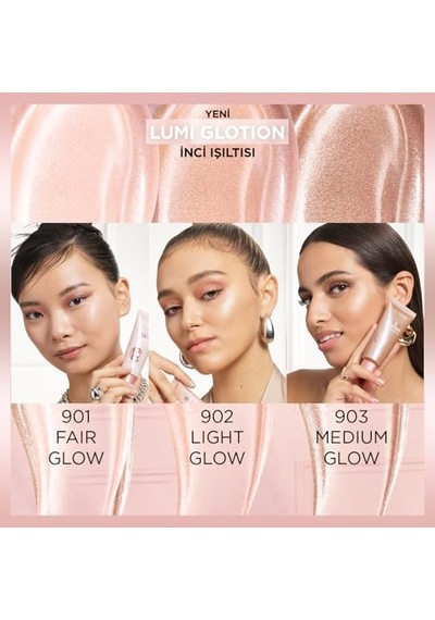 L'oreal Paris Glotion All-ın-one Doğal Işıltı Aydınlatıcı Losyon - 901 Fair Glow 00