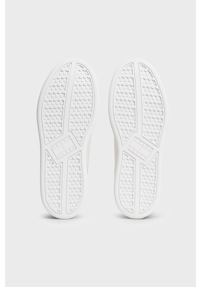Tommy Jeans Deri Sneaker Ayakkabı Kadın Ayakkabı En0en03146 0gz Beyaz-mavi
