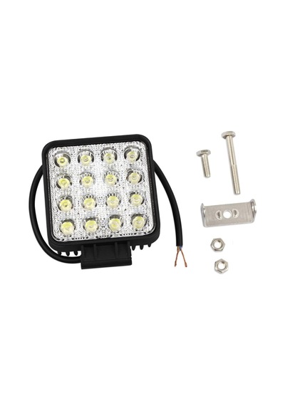 Lwl-s16 Çalışma Lambası 12-24 Volt Kare 16 Ledli 48w Adet