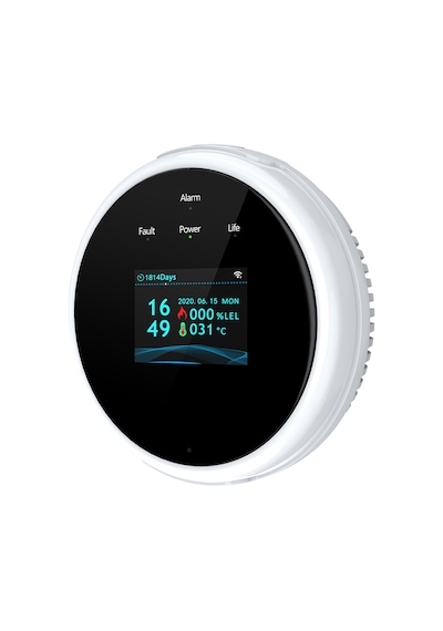Xindoker Kablosuz Zararlı Gaz Alarm Dedektörü, Yüksek Sesli Alarm, Çoklu Durum Göstergesi, Otomatik Hava Kesme, Güvenlik