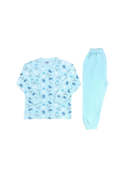 Sebi Bebe Kızılderili Ayıcık Pijama Takım 9147 Yeşil
