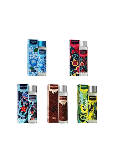 Bargello Buz Ferahlığı+İncir Mucizesi+Okyanus Esintisi+Çikolata+Limon Kolonya Cam Şişe 180 ML