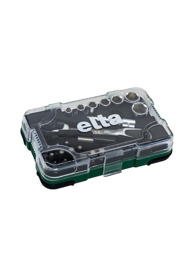 Elta 14000005079 1/4'' Altıköşe Cırcırlı Lokma Anahtar Ve Bits Uç Seti 23 Parç