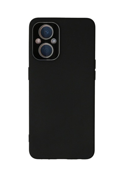 Oppo Reno 7 Lite Kılıf Lansman Glass Kapak - Siyah Renkli
