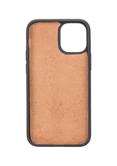 Apple Uyumlu iPhone 12 Mini Deri Cüzdanlı Kılıf G2 Antik Kahve