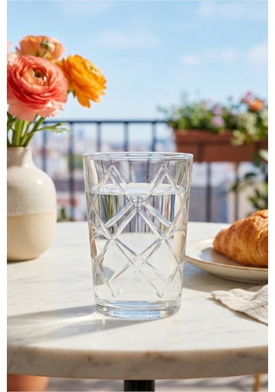 Lav Mevsim Cam Su Bardağı 6'lı 205 ml