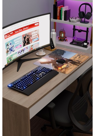 Uncharted Kaymaz Dikişli Kauçuk Oyuncu Mousepad V1 - 48x40 Xl Gaming Mouse Pad Fare Altlığı