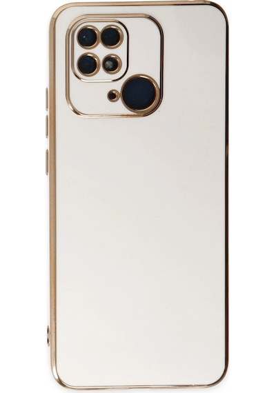 Ilkeshop Newface Xiaomi Redmi 10c Kılıf Volet Silikon - Beyaz