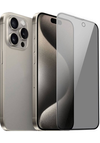 Vendas Apple Uyumlu iPhone 15 Pro Max  Anti Peep Ahize Korumalı Gizleyen Privacy Hd Hayalet Ekran Koruyucu