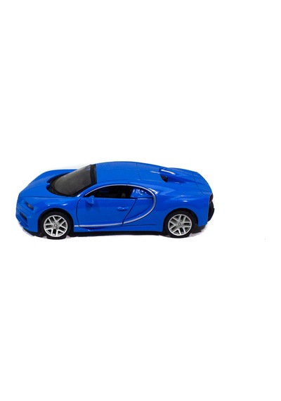 Oyuncak Metal Bugatti Mavi Çek Bırak 12 Cm
