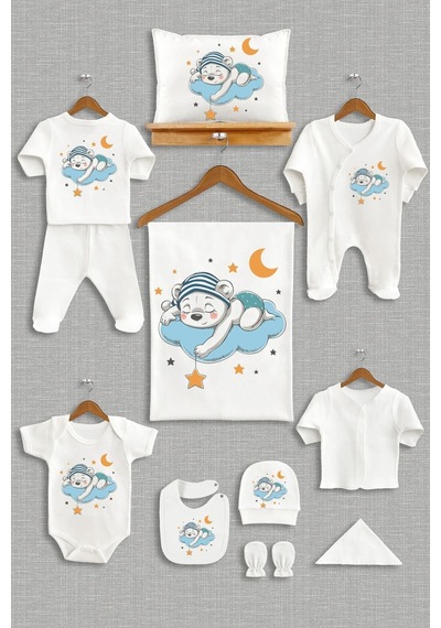 Bebeqon Unisex Bebek Ekru 11 Li Hastane Çıkışı Bbqn1091 Ekru