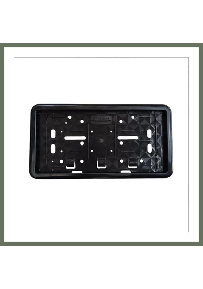 Bezos Çerçeveli Motosiklet Plakalık Plaka Altlığı Siyah 26x17cm 1 Adet Bezos1
