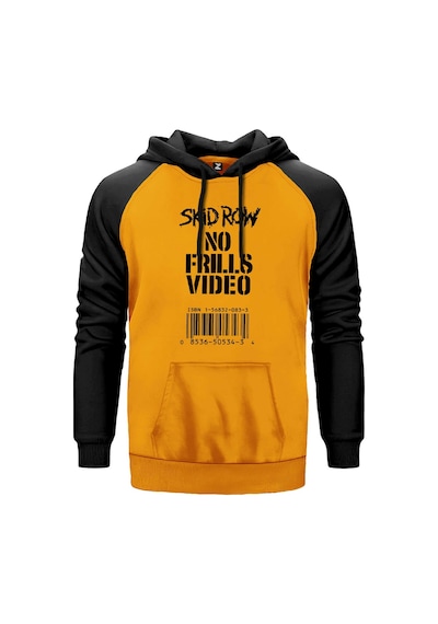 Skid Row No Frills Video Sarı Renk Reglan Kol Sweatshirt Sarı