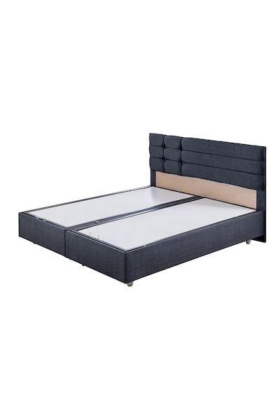 Viyana Çift Kişilik Baza Başlık Letto Yatak Seti - Lacivert 150 x 200