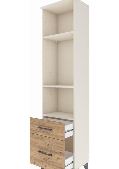 Arges Dolap 3 Raflı 2 Çekmeceli 44x30x182 Aytaşı-çam Aytaşı